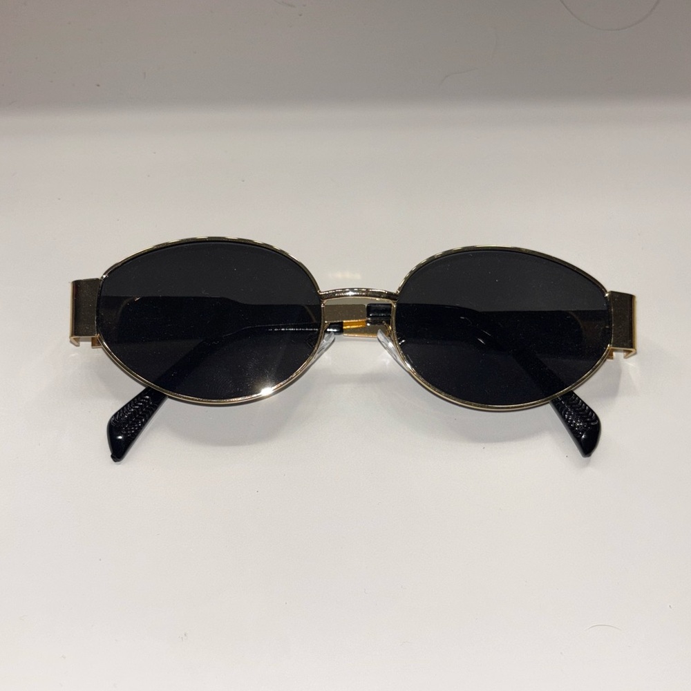 Gold and Black Sunglasses